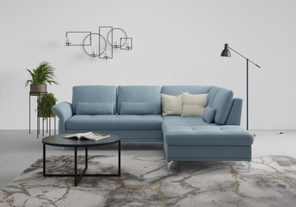 INOSIGN, INOSIGN Ecksofa »Palm Beach«, Federkern, mit Sitztiefenverstellung, wahlweise mit Bettfunktion, Bettkasten und Armteilverstellung, INOSIGN Ecksofa »Palm Beach L-Form«, Federkern, mit Sitztiefenverstellung, wahlweise mit Bettfunktion