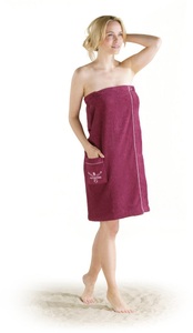 Chiemsee, Chiemsee Sarong »Chiemsee Damen Saunakilt Venice«, (1 St.), Logostickerei auf der Tasche, Chiemsee Kilt »Chiemsee Damen Saunakilt Venice, ideal für Sauna & Spa«, (1 St.), Logostickerei auf der Tasche