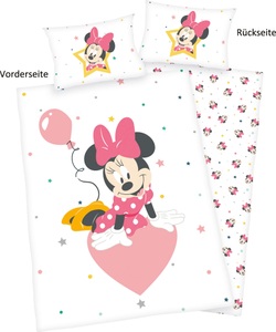 HERDING, Herding Flanell Kinder-Bettwäsche Disney´s Minnie Mouse, Herding Heimtextil Disney's Minnie Mouse Flanell-Bettwäsche 