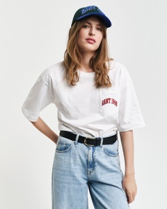 Gant T-Shirt »POCKET GRAPHIC TSHIRT«, Grafische GANT-Stickerei auf der Brusttasche