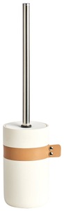 Zeller Present, ZELLER WC-Garnitur »Kunstleder«, aus Polyresin, Zeller Present WC-Garnitur »Kunstleder«, 2 St., aus Edelstahl-Polyresin (Kunststein)