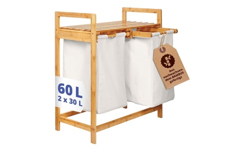 Lumaland Wäschekorb »Bambus 60 l«