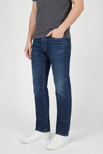 Calvin Klein Slim-fit-Jeans used washed, Slim Straight Fit, Logopatch am Bund