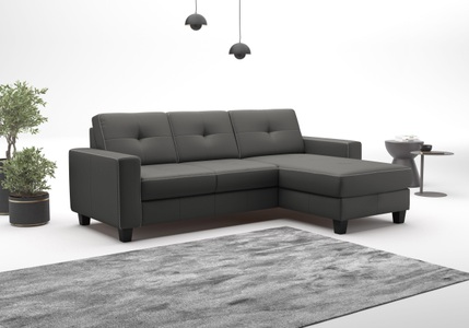 PLACES OF STYLE Ecksofa »Varese« wahlweise mit Bettfunktion und Bettkasten