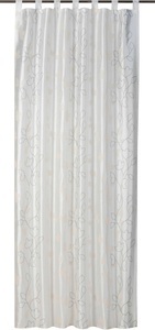 ELBERSDRUCKE, ELBERSDRUCKE Gardine »Beauty«, Schlaufenschal mit Kräuselband Beauty 09 beige 255x140 cm blickdicht, ELBERSDRUCKE Gardine »Beauty 09 creme-beige«, (1 St.)