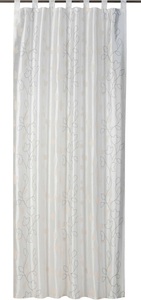 ELBERSDRUCKE, ELBERSDRUCKE Gardine »Beauty«, Schlaufenschal mit Kräuselband Beauty 09 beige 255x140 cm blickdicht, ELBERSDRUCKE Gardine »Beauty 09 creme-beige«, (1 St.)