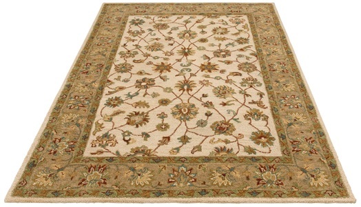 DELAVITA, Wollteppich, »Sahil«, DELAVITA, rechteckig, Höhe 14 mm, handgetuftet, my home Wollteppich »Sahil«, rechteckig, 14 mm Höhe, reine Wolle, Orient-Optik, auch als Läufer