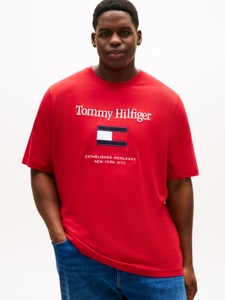 Tommy Hilfiger Big & Tall, Tommy Hilfiger Big & Tall T-Shirt "BT-TOMMY EMBRO FLAG" Grosse Grössen