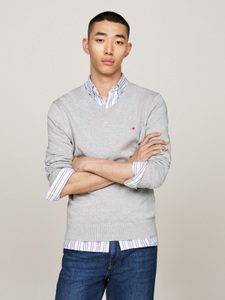 Tommy Hilfiger Strickpullover »ESSENTIAL COTTON V NECK«