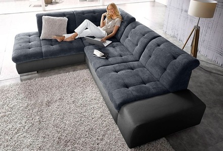 SIT&MORE, sit&more Ecksofa, sit&more Ecksofa »Pale L-Form«, inklusive Kopfteilverstellung, wahlweise mit Bettfunktion