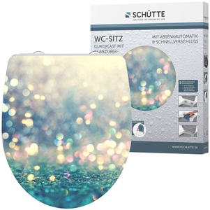 SCHÜTTE, Schütte WC-Sitz »Magic Light«, Duroplast, Hochglänzender Toilettendeckel mit Absenkautomatik und Schnellverschluss, High Gloss für die einfache Reinigung, Klobrille mit Motiv, Schütte WC-Sitz »Magic Light«, Duroplast, mit Absenkautomatik und Schnellverschluss, High Gloss