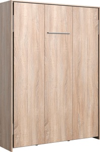 Wimex, Wimex Schrankbett »Juist«, MID.YOU Schrankbett 140/200 cm eichefarben , Juist , Metall , Birke , Schichtholz , 140 cm , Dekorfolie,Echtholz,Nachbildung , Federholzleisten verleimt , 001787055917