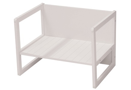 Roba, Sitz-Tisch-Kombination - Weiss, Roba, roba® Sitzbank »Sitzbank im Landhausstil Grau«