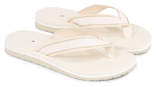 Tommy Hilfiger, Tommy Hilfiger Zehentrenner »TH WEBBING FLIP FLOP«, für Bad und Strand super geeignet, Tommy Hilfiger Zehentrenner »TH WEBBING FLIP FLOP«, für Bad und Strand super geeignet