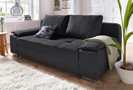 COLLECTION AB, COLLECTION AB Schlafsofa, mit Federkern, inklusive Bettfunktion und Bettkasten, COLLECTION AB Schlafsofa »Paula«, mit Federkern, inklusive Bettfunktion und Bettkasten
