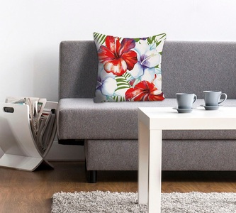 queence Dekokissen »Liam«, (1 St.), mit Hibiscusblüten