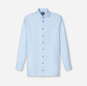 OLYMP Langarmhemd »Luxor modern fit« modern fit, Businesshemd, Global-Kentkragen, kariert