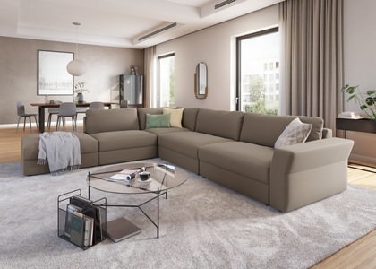 sit&more Ecksofa, mit Sitztiefenverstellung