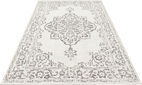 BOUGARI, Teppich, »Tilos«, bougari, rechteckig, Höhe 8 mm, maschinell gewebt, NORTHRUGS Teppich »Tilos«, rechteckig, 8 mm Höhe, In- & Outdoor, Kurzflor, Orientalisch, Vintage, Wohnzimmer, Garten