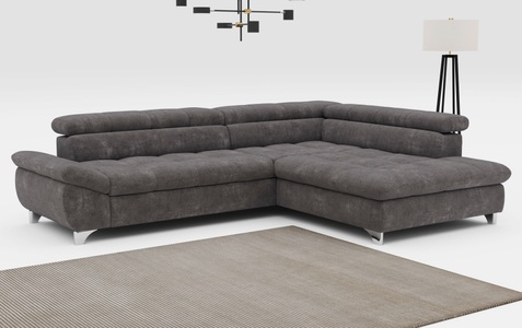 COTTA Ecksofa »Gemini L-Form«, mit Kopfteilverstellung, wahlweise mit Bettfunktion