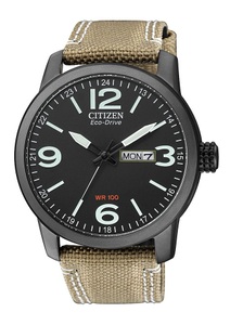 Citizen, Citizen Solaruhr »BM8476-23EE«, Citizen - Analoguhr, EcoDrive, 42mm, Beige