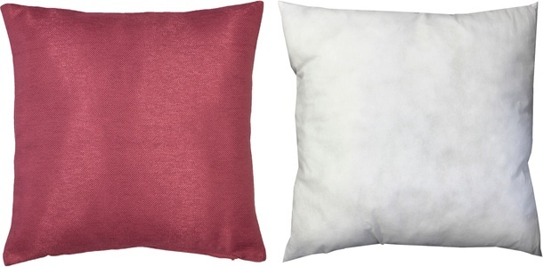 Home Basics, Home Basics Dekokissen »BIG JOHN«, (1 St.), mit Füllung und Reissverschluss, Home Basics Dekokissen »BIG JOHN«, Kissenhülle mit Füllung und Reissverschluss