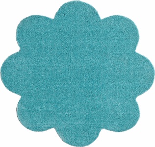 Hanse Home, Fussmatte, Blume, Hanse Home, »Deko Soft«, waschbar, getuftet, HANSE Home Fussmatte »Deko Soft, Türmatte«, blumenförmig, 7 mm Höhe, waschbar, Unifarben Design, Rutschfest,Robust, Pflegeleicht, Saugfähig