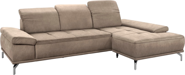 Places of Style Ecksofa »Caluna«, mit Sitztiefen- und Kopfteilverstellung