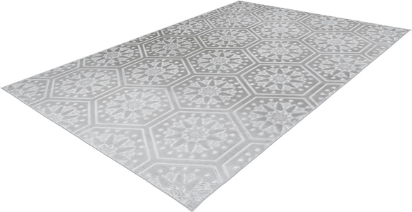 calo-deluxe, Teppich, »Latemar 300«, calo-deluxe, rechteckig, Höhe 7 mm, maschinell getuftet, calo-deluxe Teppich »Latemar 300«, rechteckig, 7 mm Höhe, weiche Fell Haptik, Relief Muster, Wohnzimmer, Schlafzimmer