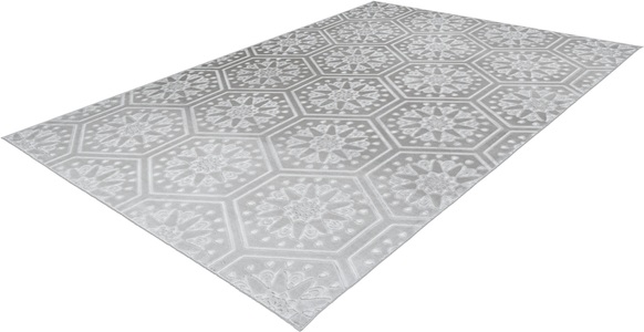 calo-deluxe, Teppich, »Latemar 300«, calo-deluxe, rechteckig, Höhe 7 mm, maschinell getuftet, calo-deluxe Teppich »Latemar 300«, rechteckig, 7 mm Höhe, weiche Fell Haptik, Relief Muster, Wohnzimmer, Schlafzimmer