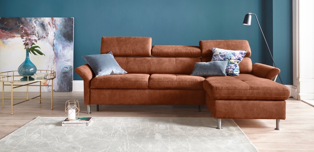 exxpo - sofa fashion Ecksofa, inkl. Kopf- bzw. Rückenverstellung, wahlweise mit Bettfunktion und Bettkasten