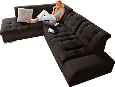 SIT&MORE, sit&more Ecksofa, sit&more Ecksofa »Pale L-Form«, inklusive Kopfteilverstellung, wahlweise mit Bettfunktion