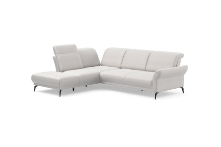 INOSIGN Ecksofa »Coco«, wahlweise mit Sitztiefen, Armteil- und Kopfteilverstellungim Cord, mit Füssen 15 cm hoch