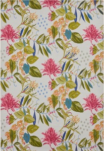 Hanse Home, HANSE Home Outdoorteppich »Flowers and Leaves«, rechteckig, 3 mm Höhe, strapazierfähig, robust, pflegeleicht, fussbodenheizungsgeeignet, HANSE Home Outdoorteppich »Flowers and Leaves«, rechteckig, 3 mm Höhe, In-& Outdoor, Teppich, Wetterfest, Balkon, Garten, Wohnzimmer, Floral