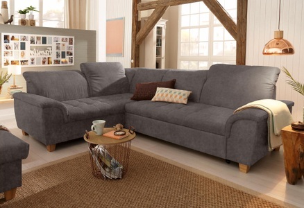 HOME AFFAIRE, Home affaire Ecksofa »Lyla«, wahlweise mit Rückenfunktion und Bettfunktion, Home affaire Ecksofa »Lyla L-Form«, wahlweise mit Rückenfunktion und Bettfunktion