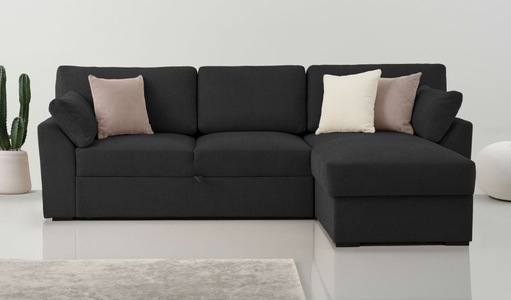 Home affaire Ecksofa »Citry Schlafsofa«, Breite 246 cm, Chenille, Bettfunktion, Bettkasten, L-Form