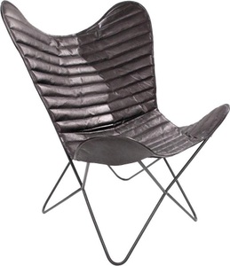 Kayoom, Kayoom Schmetterling Stuhl »Santiago«, Kayoom 4-Fussstuhl »Schmetterling Stuhl Santiago, Schmetterlingsstuhl aus Leder«, 1 St., pflegeleicht, hochwertig, hochwertig verarbeitet, hoher Sitzkomfort
