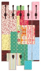 Artland, Artland Garderobenpaneel »Patchwork Stil I«, Artland Garderobenleiste »Patchwork Stil I«, teilmontiert