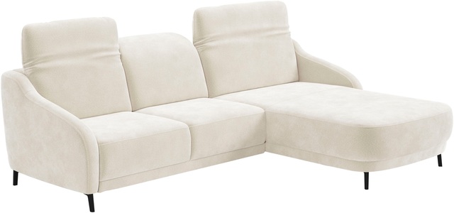 sit&more Ecksofa »Blues L-Form« wahlweise mit Klapptisch und USB