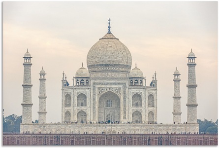 Artland, Artland Wandbild »Taj Mahal«, Gebäude, (1 St.), in vielen Grössen & Produktarten - Alubild / Outdoorbild für den Aussenbereich, Leinwandbild, Poster, Wandaufkleber / Wandtattoo auch für Badezimmer geeignet, Artland Wandbild »Taj Mahal«, Gebäude, (1 St.), als Alubild, Outdoorbild, Poster in verschied. Grössen