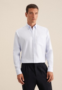 Seidensticker, seidensticker Businesshemd »Regular«, Regular Langarm Button-Down-Kragen Kleinmuster, seidensticker Businesshemd »Regular«, Regular Langarm Button-Down-Kragen Kleinmuster