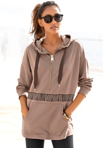 Venice Beach, Venice Beach Kapuzensweatshirt, mit Reissverschluss vorne, 