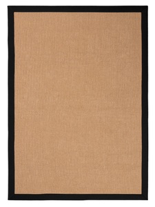 carpetfine, carpetfine Sisalteppich »Sisal«, rechteckig, 5 mm Höhe, carpetfine Sisalteppich »Sisal«, rechteckig, 5 mm Höhe, mit farbiger Bordüre, Anti Rutsch Rückseite