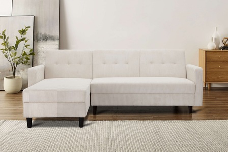 Dorel Home, Dorel Home Ecksofa »Hartford«, mit Bettfunktion und Stauraum, Recamiere beidseitig montierbar, Dorel Home Ecksofa »Hartford II« mit Bettfunktion und Stauraum, Recamiere beidseitig montierbar