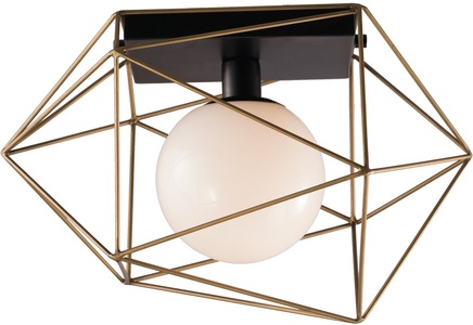 Eco-Light, ECO-Light I-ABRAXAS-PL1 ORO ABRAXAS Deckenleuchte E27 60 W Gold, Schwarz, ECO-LIGHT Deckenleuchte »ABRAXAS«, Leuchtmittel E27 ohne Leuchtmittel