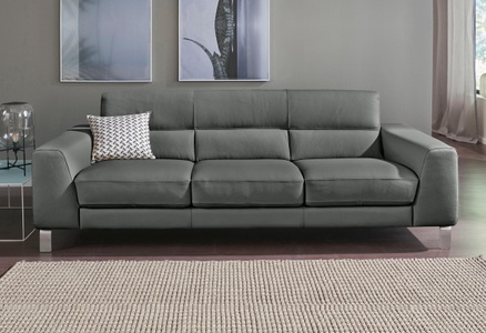 CALIA ITALIA, CALIA ITALIA 3-Sitzer »Simon«, in zwei Lederqualitäten, CALIA ITALIA 3-Sitzer »Simon, toller Sitzkomfort, italienisches Designsofa« in zwei Lederqualitäten