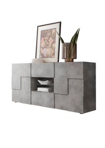 INOSIGN, INOSIGN Sideboard »Dama«, INOSIGN Sideboard »Dama Breite 181, Kommode 2 Türen u. 2 Schubkästen, Anrichte«, Front in 3D-Optik, viel Stauraum, verschiedene Farben