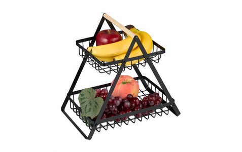 relaxdays, relaxdays Obstschale »2-stöckig«, relaxdays Obstschale »2-stöckig«, 1 tlg., aus Eisen