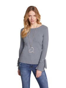 LINEA TESINI by heine, Pullover mit Plissee mit Plissee mit Plissee, 