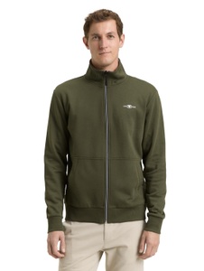 TOM TAILOR Sweatjacke mit Logo Stickerei
